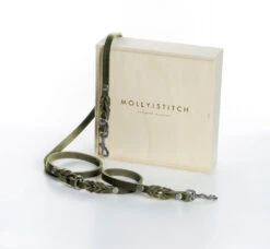 Laisse En Cuir Pour Chien Souple Réglable (3x) -Pet Haven Soldes 2x adj silver olive min 0b298f54 f0ed 4abd 9efa 4b91858ca8c3