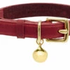 Collier Pour Chat En Cuir Rouge Chester 2 Collier Pour Chat En Cuir Rouge Chester -Pet Haven Soldes CHESTER PERSONALISED RED LEATHER CAT COLLAR LUXURY