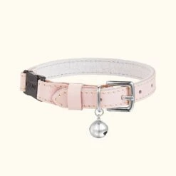 Collier Pour Chat Rococo (3 Couleurs) 12 Collier Pour Chat Rococo (3 Couleurs) -Pet Haven Soldes Cheshire WainLuxuryLeatherCatCollarPowderPink 1800x1800 4d3e9f80 e372 4392 9c56 ac76d458480d