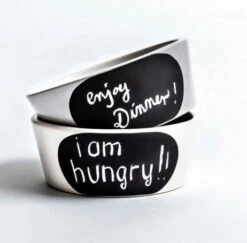 Bol Pour Chien « Craie » Cloud 7 -Pet Haven Soldes Cloud 7 Dog Bowl Chalk grey2