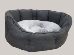 Panier Rond Brandon -Pet Haven Soldes K C3 B6rbchen Brandon anthrazit 1