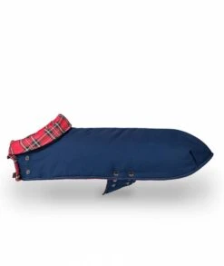 Manteau Pour Lévriers -Pet Haven Soldes abrigo para galgo de cuadros tartan de color rojo
