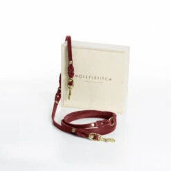 Laisse En Cuir Pour Chien Souple Réglable (3x) -Pet Haven Soldes butter 3x adjustable dog leash chili red