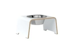 Bol Pour Chien Surélévé DogBar® Single -Pet Haven Soldes dogBar SINGLE M 180 White Stainless 1024x 7099cbc9 2679 4d05 9446 0b62fa37b188