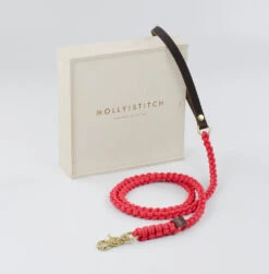 Laisse Pour Chien En Corde Marine Poignée Cuir (8 Couleurs) 14 Laisse Pour Chien En Corde Marine Poignée Cuir (8 Couleurs) -Pet Haven Soldes dsc 0239 copy