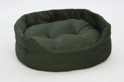 Panier Rond Chelsea Velours Côtelé -Pet Haven Soldes hundekoerbchen chelsea forrest green 2