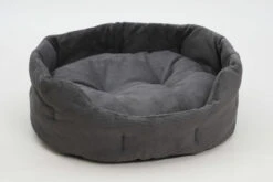 Panier Rond Chelsea Velours Côtelé -Pet Haven Soldes hundekoerbchen chelsea graphit 2