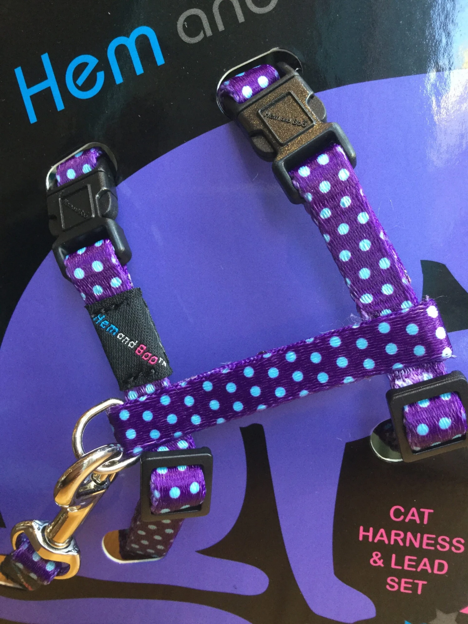 Harnais Et Laisse à Pois Pour Chat 7 Harnais Et Laisse à Pois Pour Chat – Image 5