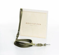 Laisse Pour Chien En Cuir Souple Simple (8 Couleurs) -Pet Haven Soldes leather sport 140 silver olive