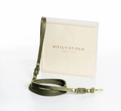 Laisse Pour Chien En Cuir Souple Simple (8 Couleurs) -Pet Haven Soldes leather sport 140 olive