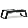 Double écuelle Surélevée Alu Design Pour Chien Desco -Pet Haven Soldes mc c06 005 03 m eat desco powder coated black 630x580 1