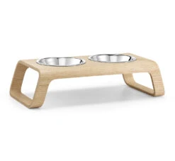 Double écuelle Design Pour Chat Desco Nordique (5 Finitions) -Pet Haven Soldes mc g06 006 01 s eat desco ash natural