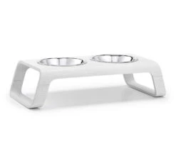 Double écuelle Design Pour Chat Desco Nordique (5 Finitions) -Pet Haven Soldes mc g06 006 02 s eat desco ash white stained