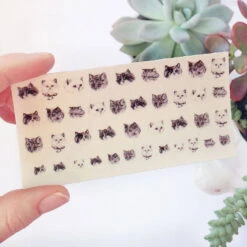 Stickers Autocollant Pour Ongle ~ Chat ~ -Pet Haven Soldes original cat nail transfers 4