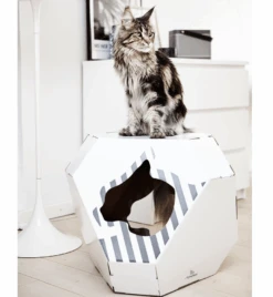 Maison En Carton Pour Chat -Pet Haven Soldes pol pl MIA dwustronny domek dla kota 15 8