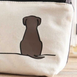 Trousse Chien Et Chat Jin Design 8 Trousse Chien Et Chat Jin Design -Pet Haven Soldes sittingdog zipbag closeup